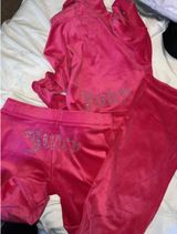 Size S Juicy Couture Y2K Velour Bling tracksuit set Vixen pink - New Photo 0
