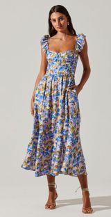 Floral Midi Dress Photo 0