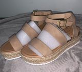 Beige Platform Sandals Soda Photo 0