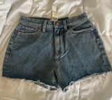 Victorias Secret PINK High Waisted Cut Off Denim Shorts Photo 0
