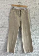 Woolrich Women's Pants 8 Light Khaki 100% Cotton Straight Leg Photo 0