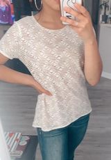 BCBGMAXAZRIA White Lace Top  Photo 0