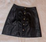 Bar III Leather Mini Skirt Photo 0