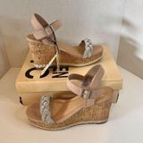 Madden NYC Women's Embellished Cork Wedges Size 9 COLOR PINK NWT Photo 0
