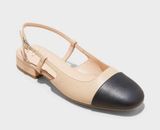 A New Day Women's Maxine Slingback Ballet Flats -Tan 9 .5 NWT Photo 0