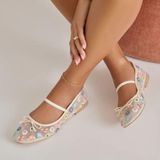 dolce vita cadel floral ivory mesh ballet flats Photo 0