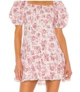 Minkpink Love Story Mini Dress Floral Tie Back Size Large Photo 0