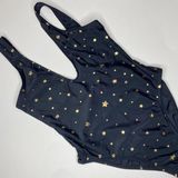 Forever 21 Black One Piece Swimsuit With Gold Stars Photo 0