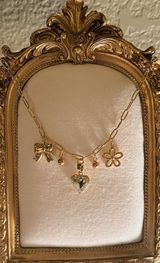 18k Gold Plates Charm Necklace Photo 0