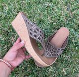 Skechers Sketcher Sandal Wedge Tan Photo 0