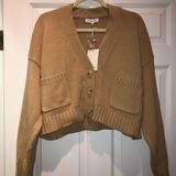 Emory park Cropped Button Up Sweater Photo 0