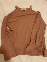Longsleeve Open Shoulder Top Pink Size XS Photo 0