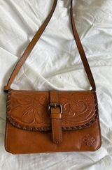 Patricia Nash Crossbody Bag Leather Brown  Photo 0
