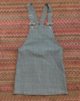 GINGHAM PLAID STRETCH OVERALL DRESS Photo 0