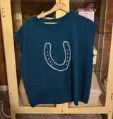 Boutique Knit Vest Horseshoe  Photo 0
