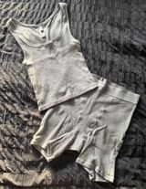 Cotton Rib Tank And Boxers Photo 0