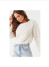 Forever 21 Fuzzy White sweater Photo 0