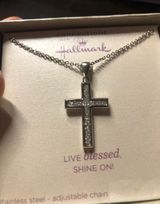Hallmark Stainless Steel Cross Necklace Photo 0