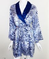 Jones New York Satin Paisley Robe Photo 0