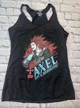 Disney  Kingdom Of Hearts Axel “Got It Memorized?” Tank Top Women’s M New Photo 0