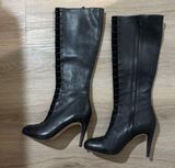 Black thigh high boots cole haan leather Photo 0