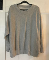 Aerie Heather Gray Down to Earth Crewneck Sweater Photo 0