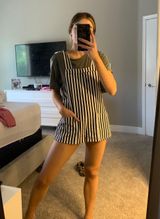 Princess Polly Striped Overalls Photo 0