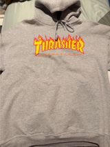 Classic Thrasher Gray Hoodie Photo 0