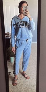 PINK - Victoria's Secret Two Piece Blue Set Photo 0