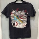 Guy Harvey Women's Black FSU Florida State College Short Sleeve T Shirt Top Sz S Photo 0