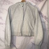 Lululemon Scuba Half-Zip Hoodie in heathered light grey Photo 0
