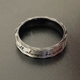 I will always be with you men promise ring size 9 Photo 0