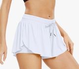 Amazon Flowy  Shorts Running  White XS Photo 0