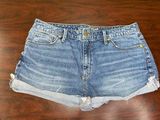 High Rise Shortie Denim Shorts Size 14 Photo 0