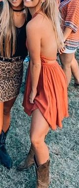 Boutique Low Back Braided Dress Photo 0