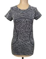 Lululemon Swiftly Tech Short Sleeve Tee Black Gray size 4 Photo 0