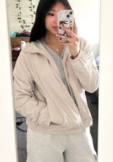 Cream Windbreaker Jacket Photo 0