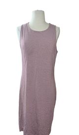 Vince Camuto Maxi Sleeveless Dress Striped Pink/Brown and White Photo 0