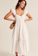 Abercrombie White Maxi Dress Photo 0