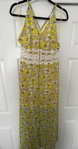 XTaren Boho Lace Yellow Maxi Dress Photo 0