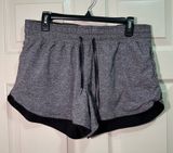 Lululemon Choose a Side Reversible Shorts Size 10 Mid Rise 3” Inseam Gray Black Photo 0