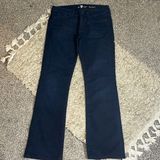 7 for all mankind bootcut dark denim size 29 rhinestone back pockets leopard Photo 0