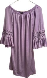 Winwin Lavender Bell Sleeve Tunic Photo 0