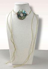 Free People Bohemian Abalone Shell Pearl Rope Necklace Belly Chain Neutral NWT Photo 0