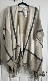 OS  Miranda Plaid Shawl Wrap *New With Tags* Photo 0