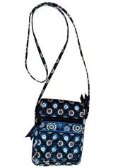 Vera Bradley Midnight Owl 90's Retired Cross Body Bag Purse Vintage Navy Blue Photo 0