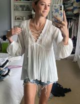 Vintage Havana White Blouse Photo 0