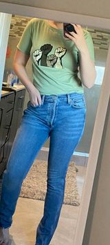 Green BLM Fists Graphic Tee Photo 0