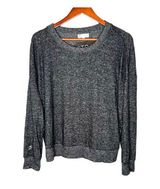 Peloton brushed gray crew neck oversized soft sweatshirt pullover size medium Photo 0