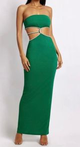 Strapless Green Dress Photo 0